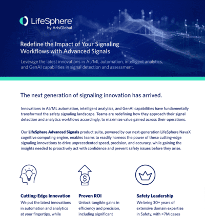 Advanced Signals Fact Sheet | ArisGlobal